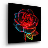 Rose Glass Wall Art.